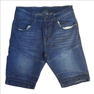 Steve's Jeans - Blue Jean Shorts with Texture - Size 31